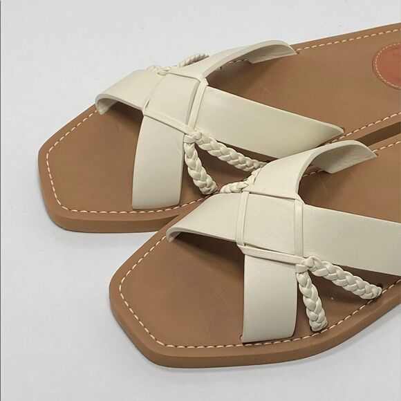 Chloe Sand Yellow Criss Cross braided sandals size 41 - Picture 3 of 9